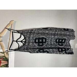 Stylish Black and White Strappy Cover-Up by Wet Seal